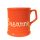 Orange English mug inscriptioned with name