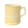 Pastel yellow  English mug inscriptioned with name