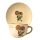 Medical marigold breakfast plate and jumbo mug