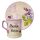 Inscripted with name violet mug and breakfast plate