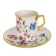 Spring butterfly mug and breakfast plate