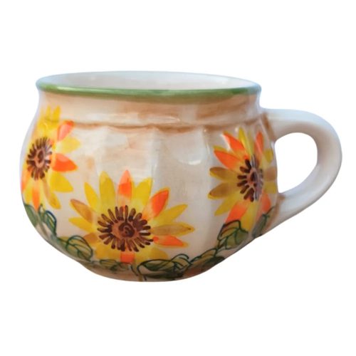 Töpfchen Tasse mit Sonnenblume Motiv