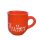 Red inscriptioned with name coffee mug