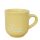 Pastel yellow inscriptioned with name coffee mug