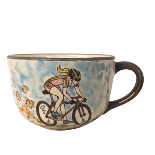 Bicycle girl jumbo mug
