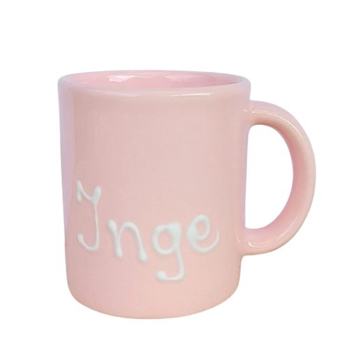 Pastel rosa Standard mug with name