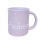 Pastel purple Standard Tasse mit Namensschriftzug
