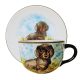 Dachshund brown dog Jumbo mug and breakfast plate