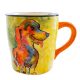 Pop art dachshund dog mug