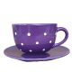 Jumbo mug and breakfast plate purple
