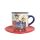 Family sailor coffee mug and small plate