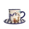 Sailor coffee mug with small plate