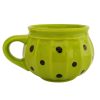 Pot mug neon green