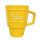 Yellow huge 7 dl mug with name