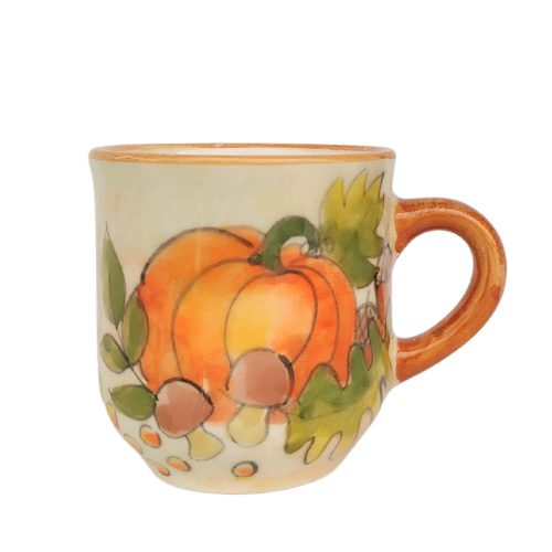 Orange pumpkin coffee mug