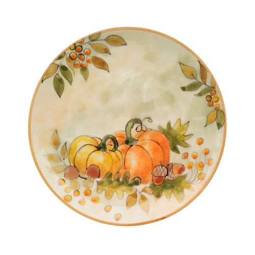 Breakfast plate orange pumpkin