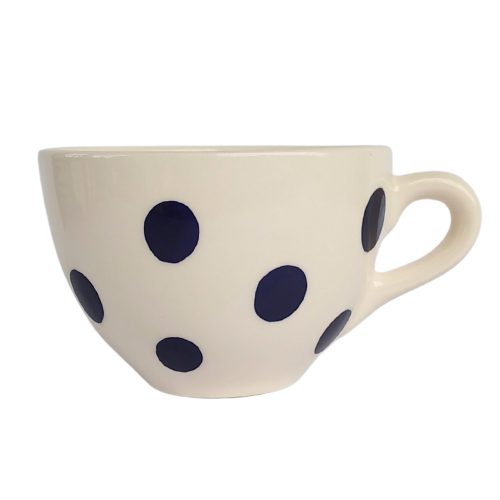 Small jumbo mug with blue dots