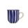 Blue striped coffee mug