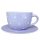 Jumbo mug and breakfast plate pastel purple