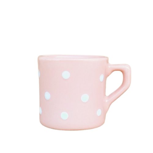 Cube mocha mug pastel rosa