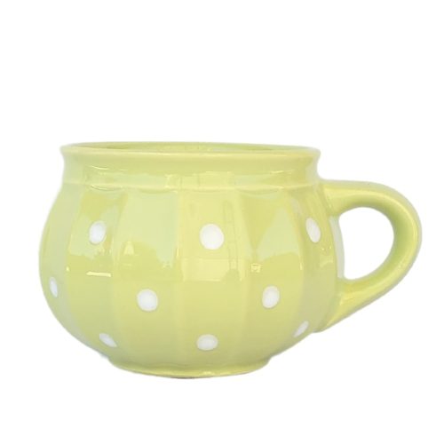 Pot mug pastel green