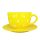 Jumbo mug and breakfast plate yellow