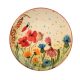 Breakfast plate with poppy field