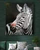 Zebra - Gemälde auf Leinwand mit Acryl