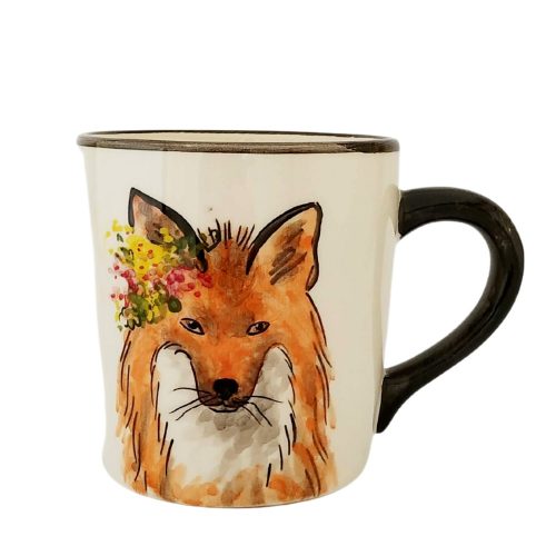 Valentine fox girl mug