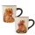 Valentine's day rooster and hen mug